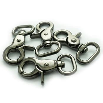 Metal swivel snap hooks