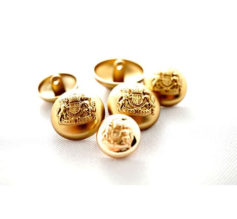 Gold coat-of-arms buttons