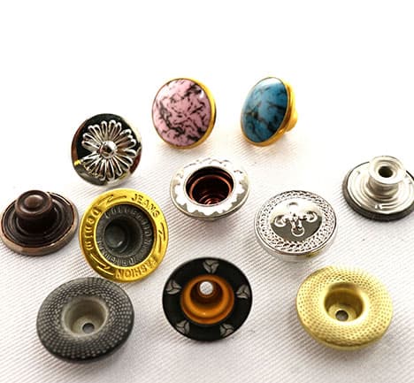 Colorful snap buttons